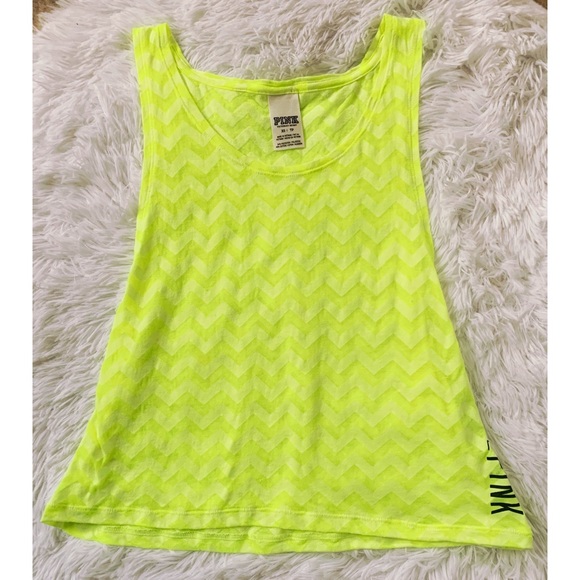 PINK Victoria's Secret Tops - Victoria’s Secret Pink neon tank